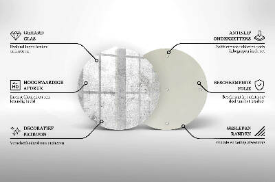 Üveg alátét gyertyákhoz Beton textúra