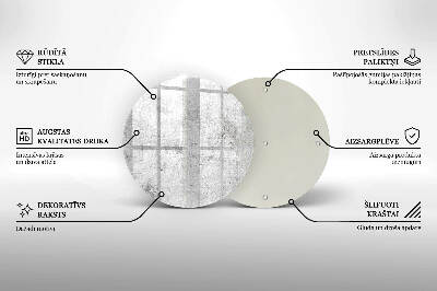 Üveg alátét gyertyákhoz Beton textúra