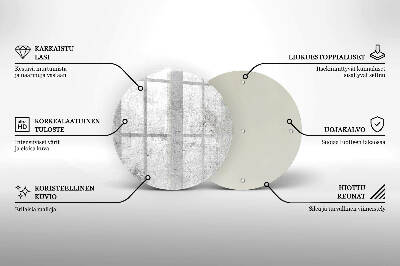 Üveg alátét gyertyákhoz Beton textúra