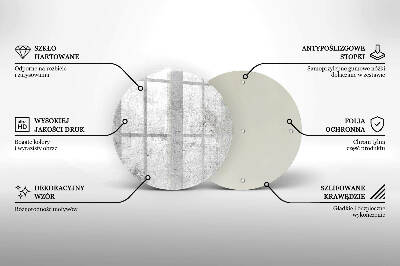 Üveg alátét gyertyákhoz Beton textúra
