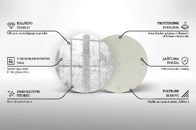 Üveg alátét gyertyákhoz Beton textúra