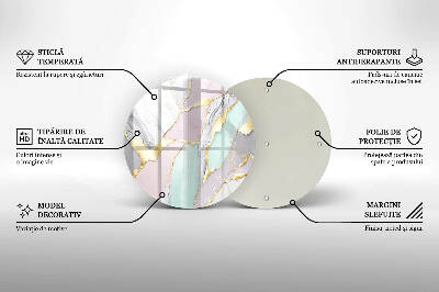 Síri gyertya alátét Pasztell márvány