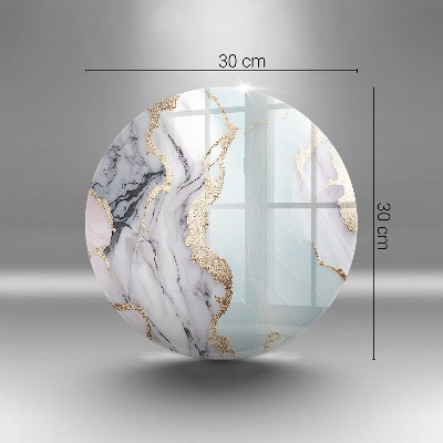 Üveg alátét gyertyákhoz Pasztell márvány