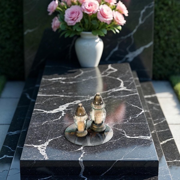 Síri gyertya alátét Absztrakció arannyal