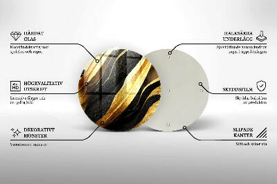 Síri gyertya alátét Elegáns absztrakció