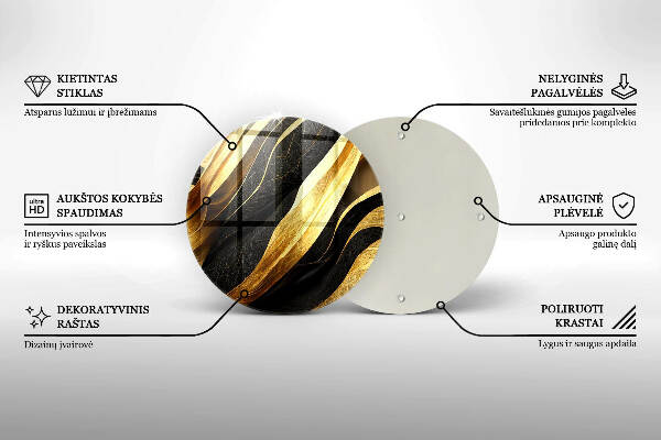 Síri gyertya alátét Elegáns absztrakció