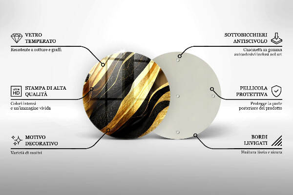 Síri gyertya alátét Elegáns absztrakció
