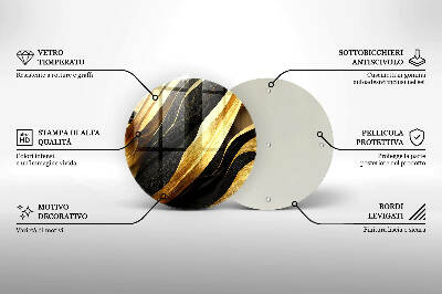 Síri gyertya alátét Elegáns absztrakció