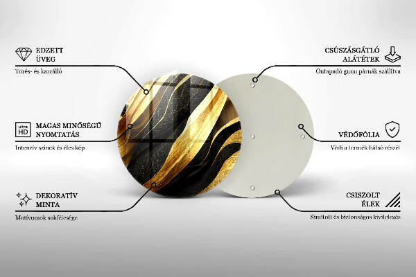 Síri gyertya alátét Elegáns absztrakció