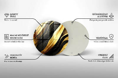 Síri gyertya alátét Elegáns absztrakció