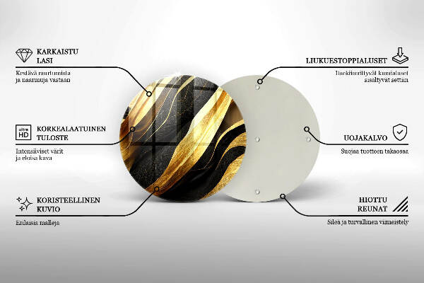 Síri gyertya alátét Elegáns absztrakció