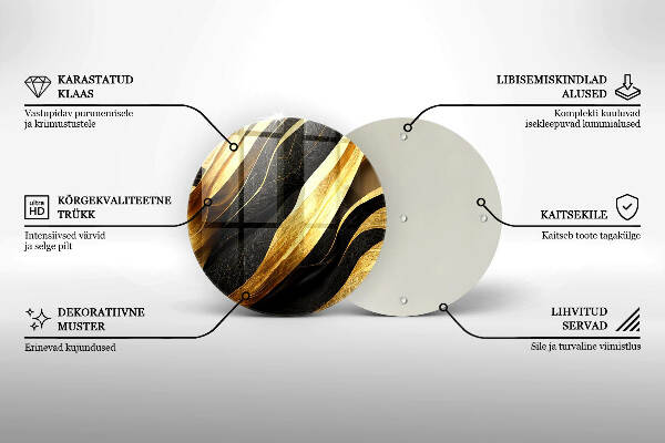 Síri gyertya alátét Elegáns absztrakció