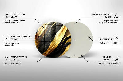 Síri gyertya alátét Elegáns absztrakció