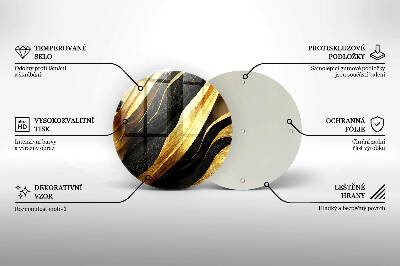 Síri gyertya alátét Elegáns absztrakció