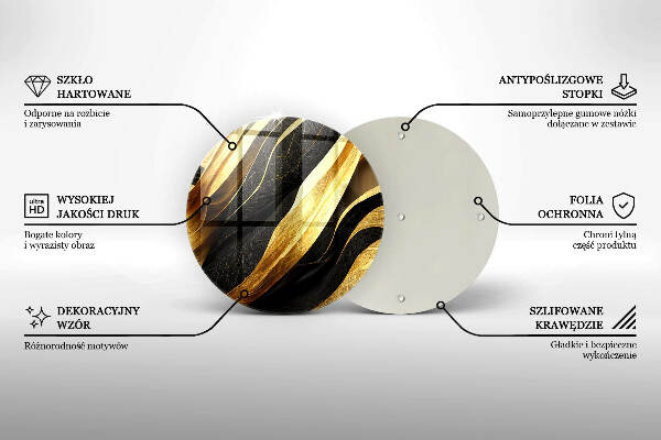 Síri gyertya alátét Elegáns absztrakció