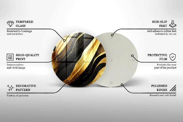 Síri gyertya alátét Elegáns absztrakció