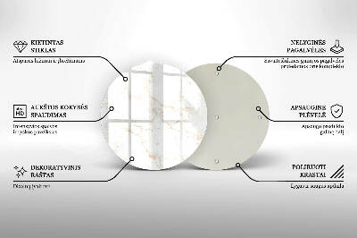 Üveg alátét gyertyákhoz Elegáns márvány kő