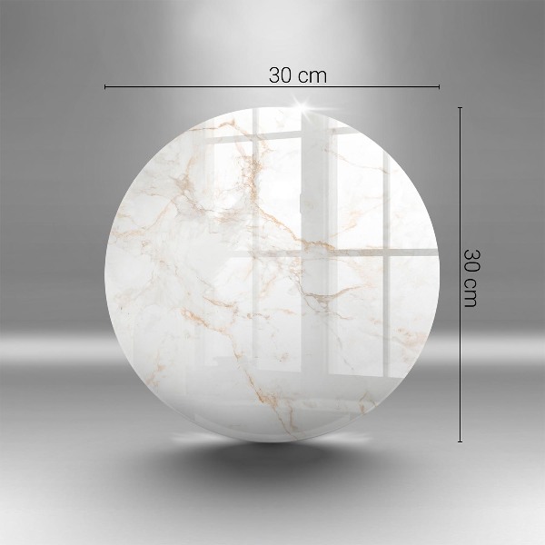 Üveg alátét gyertyákhoz Elegáns márvány kő