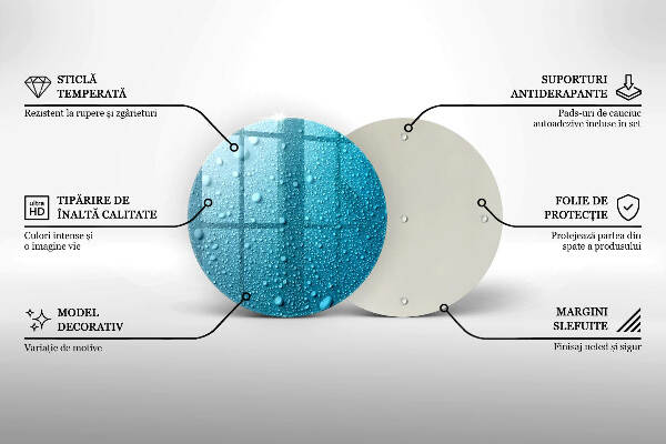 Síri gyertya alátét Vízcseppek