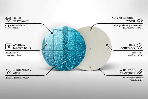 Síri gyertya alátét Vízcseppek