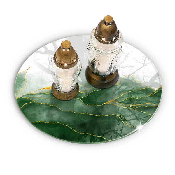 Síri gyertya alátét Absztrakt természet