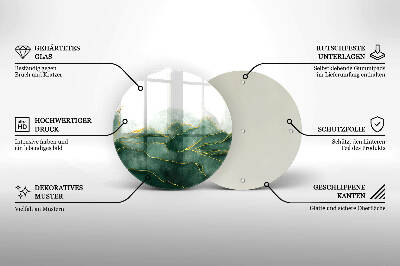 Síri gyertya alátét Absztrakt természet