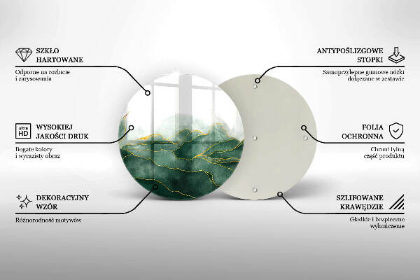 Síri gyertya alátét Absztrakt természet