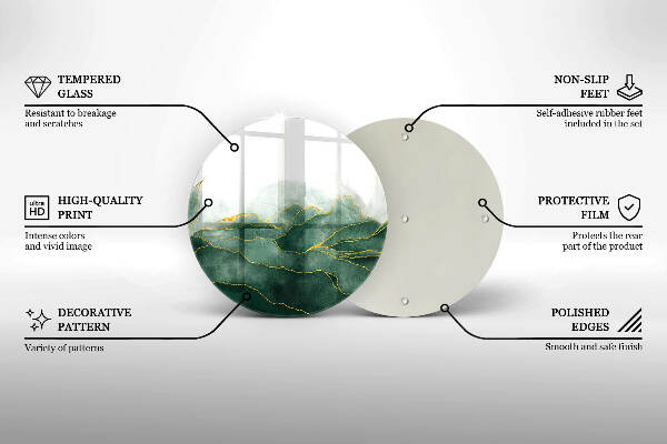 Síri gyertya alátét Absztrakt természet