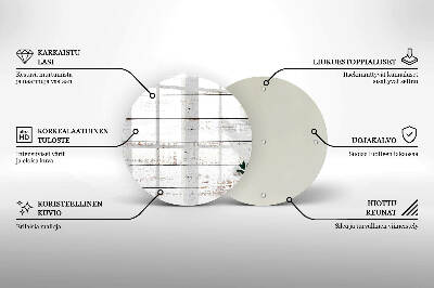 Üveg alátét gyertyákhoz Régi táblák és levelek