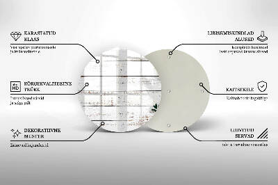 Üveg alátét gyertyákhoz Régi táblák és levelek