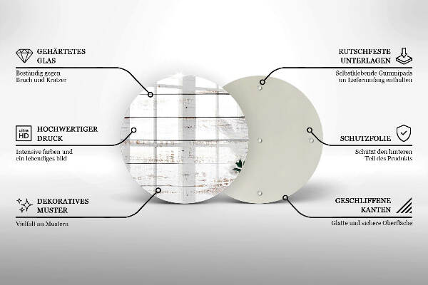Üveg alátét gyertyákhoz Régi táblák és levelek
