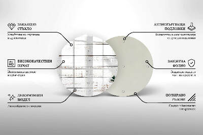 Üveg alátét gyertyákhoz Régi táblák és levelek