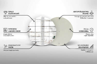Üveg alátét gyertyákhoz Régi táblák és levelek