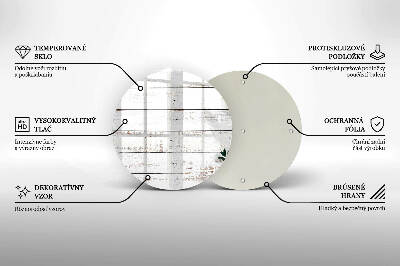 Üveg alátét gyertyákhoz Régi táblák és levelek