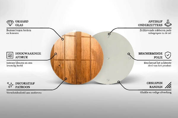 Síri gyertya alátét Fa táblák