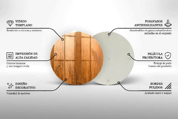 Síri gyertya alátét Fa táblák