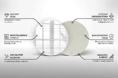 Üveg alátét gyertyákhoz Modern világos táblák
