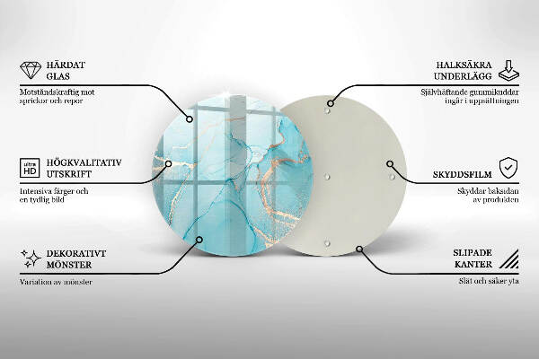 Síri gyertya alátét Kő absztrakció