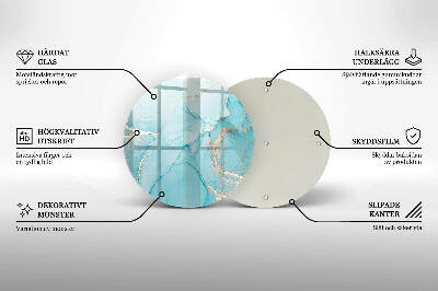 Síri gyertya alátét Kő absztrakció