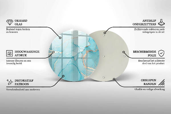 Síri gyertya alátét Kő absztrakció