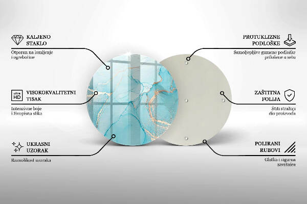 Síri gyertya alátét Kő absztrakció