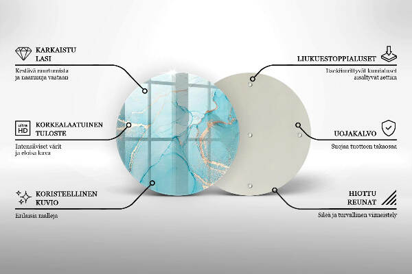 Síri gyertya alátét Kő absztrakció
