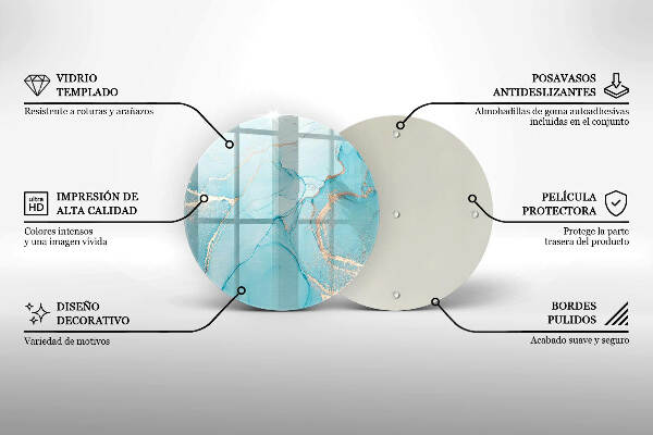 Síri gyertya alátét Kő absztrakció