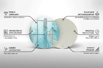 Síri gyertya alátét Kő absztrakció