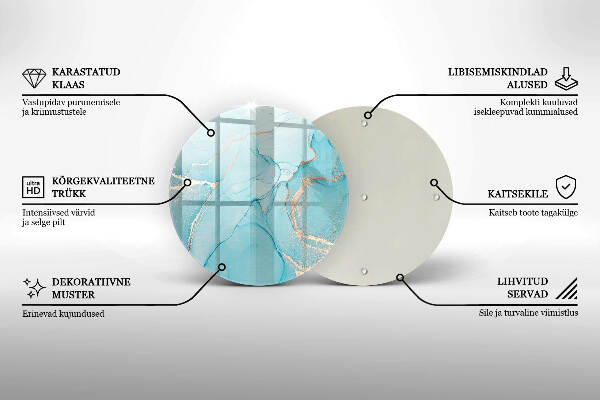 Síri gyertya alátét Kő absztrakció