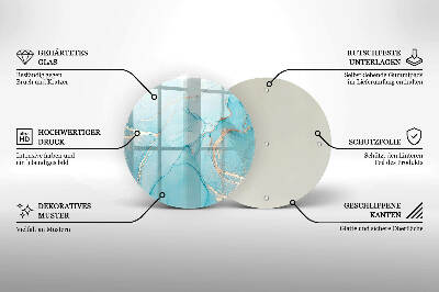 Síri gyertya alátét Kő absztrakció