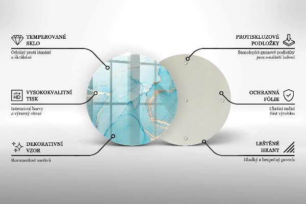 Síri gyertya alátét Kő absztrakció