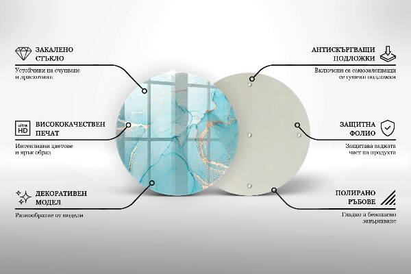Síri gyertya alátét Kő absztrakció