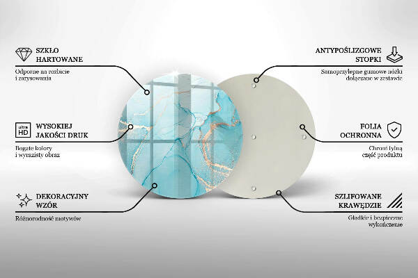 Síri gyertya alátét Kő absztrakció
