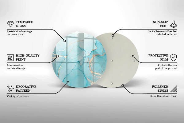 Síri gyertya alátét Kő absztrakció